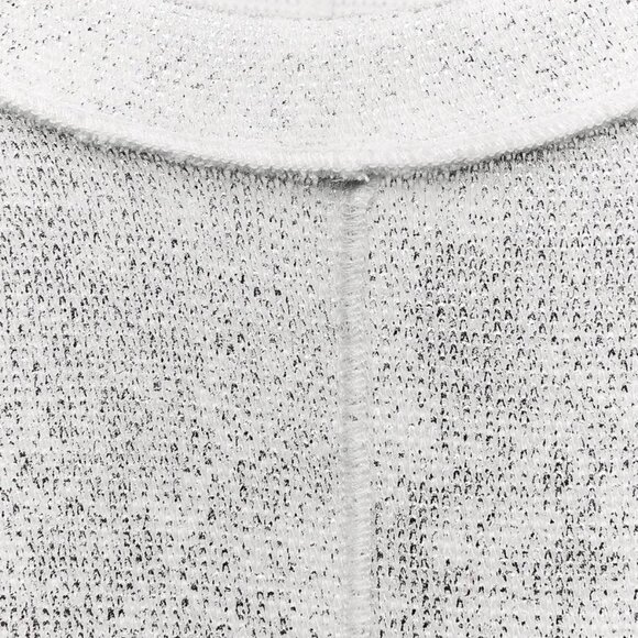 BNWT ZARA SOFT METALLIC SWEATSHIRT OVERSIZED ROUND NECK LONG SLEEVE SILVER SMALL - Picture 10 of 10
